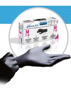 Caja100  GUANTE NITRILO Naturex 6g. T/M NEGRO  (10Cajas)