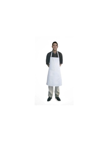 DELANTAL ALGODON BLANCO  75*90cm. Con Peto