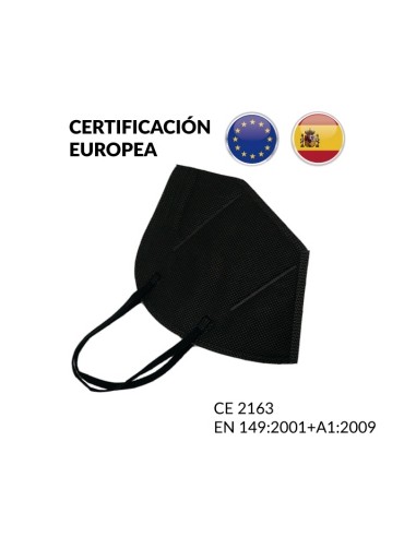 ---Caja 20 MASCARILLA FACIAL FFP 2 NEGRA