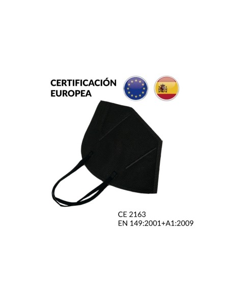 ---Caja 20 MASCARILLA FACIAL FFP 2 NEGRA