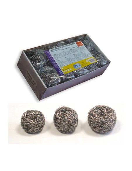Paq.10 ESTROPAJO NANAS INOX 60gr. (14Paq.)