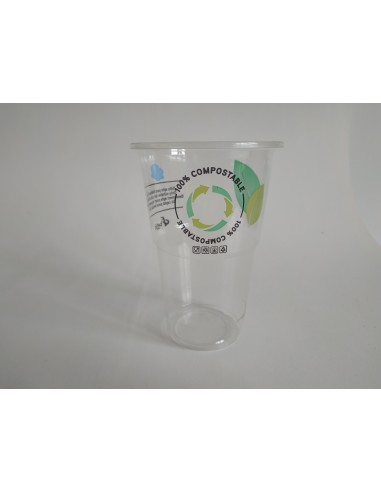 MILLAR VASO PLA compostable TRANSLUC.. 550cc....