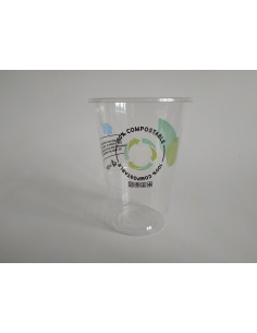 --MILLAR VASO PLA compostable TRANSLUC.. 350cc. (1,25M)