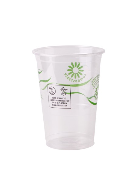 MILLAR VASO PLA compostable TRANSLUC.. 350cc. (1M)