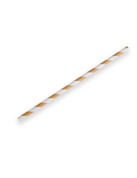 Paq.50 Cañas PAPEL KRAFT-Diseño 19.7cm.  (32 Paq.)