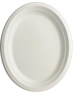 MILLAR BANDEJA OVAL Blanca  Fibra Caña 25,8*19,3*2cm....